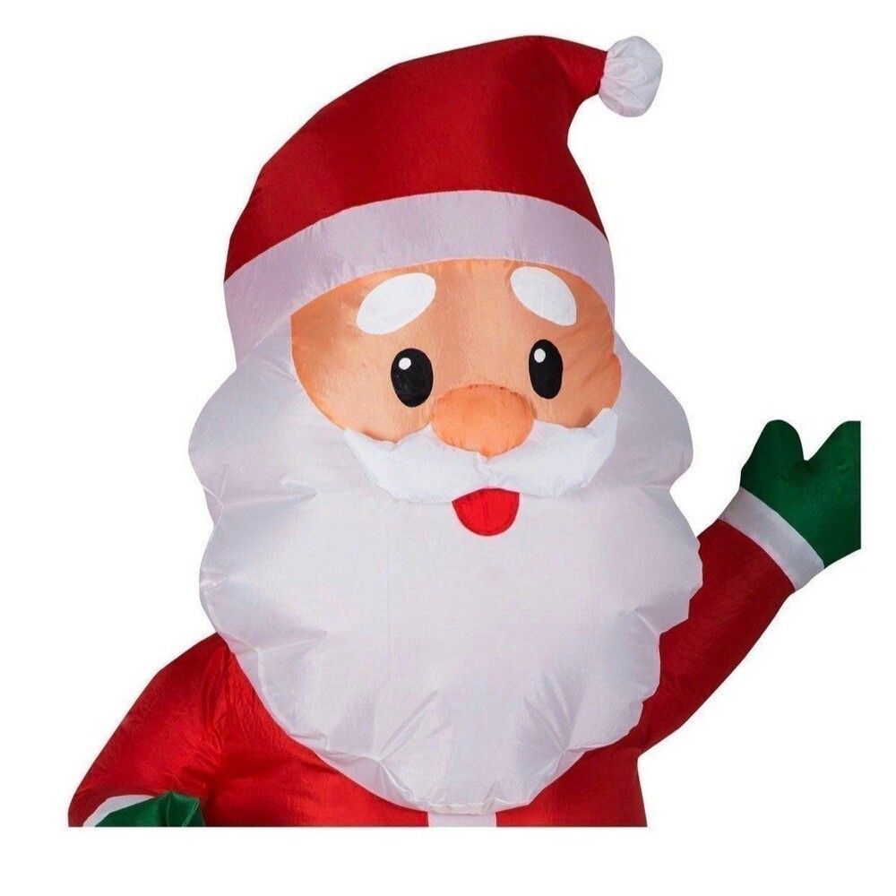4ft Waving Santa Holiday Inflatable - Picture 3 of 5